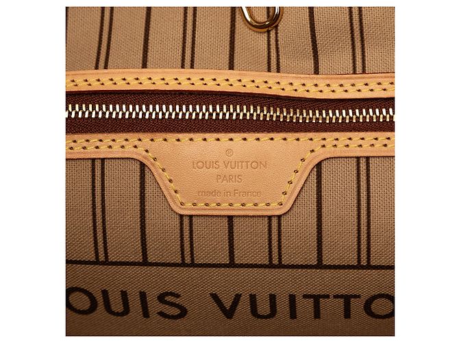 Borsa Tote Louis Vuitton Monogram Neverfull GM Marrone - vista 5