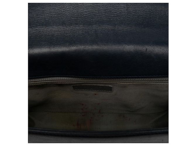 Borsa a tracolla Chanel Boy Flap Medium Quilted Calfskin Wild Stitch Nera Nero - vista 4