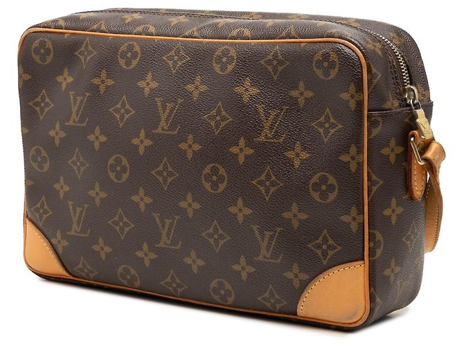 Borsa a tracolla Louis Vuitton Monogram Trocadero 30 Marrone - vista 2