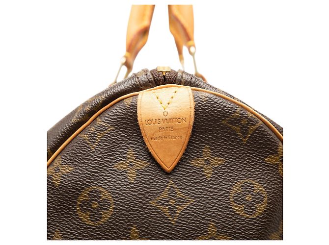 Sac de voyage Louis Vuitton Monogram Keepall 55 Marron - vue 6