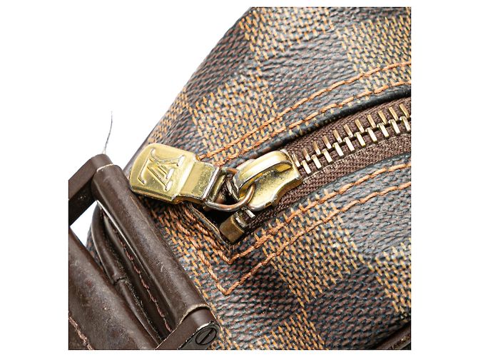 Bolso bandolera Louis Vuitton Damier Ebene Olav PM marrón Castaño - vista 7