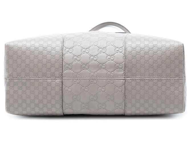 Borsa Tote Gucci Bree Dome Medium Guccissima Grigia Grigio - vista 3