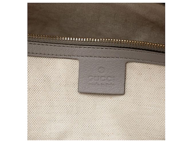 Borsa Tote Gucci Bree Dome Medium Guccissima Grigia Grigio - vista 5