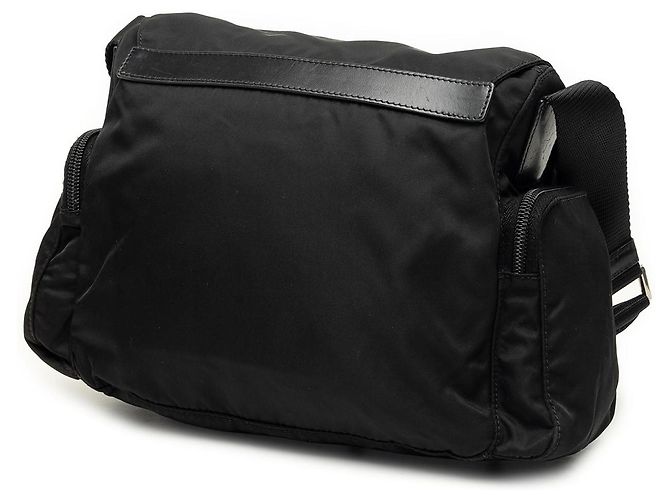 Borsa a tracolla Prada Tessuto nera con fibbia Nero - vista 2