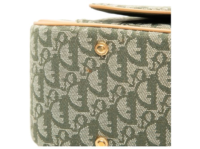 Diorissimo Canvas Double Saddle Bowler Bag Handtasche in Grün - Ansicht 10