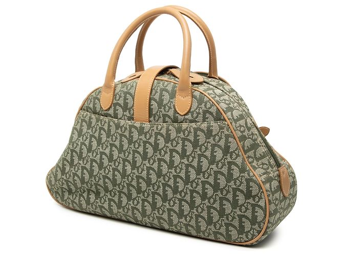 Diorissimo Canvas Double Saddle Bowler Bag Handtasche in Grün - Ansicht 2
