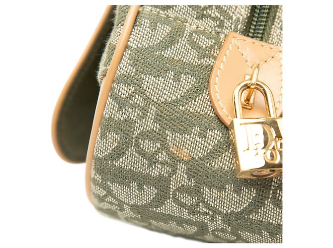 Diorissimo Canvas Double Saddle Bowler Bag Handtasche in Grün - Ansicht 7