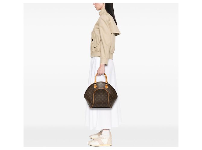 Borsa a mano Louis Vuitton Monogram Ellipse MM Marrone - vista 8