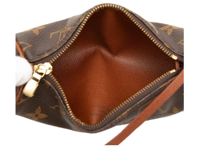 Bolso de mano Louis Vuitton Monogram Papillon Pochette Marrón Castaño - vista 4