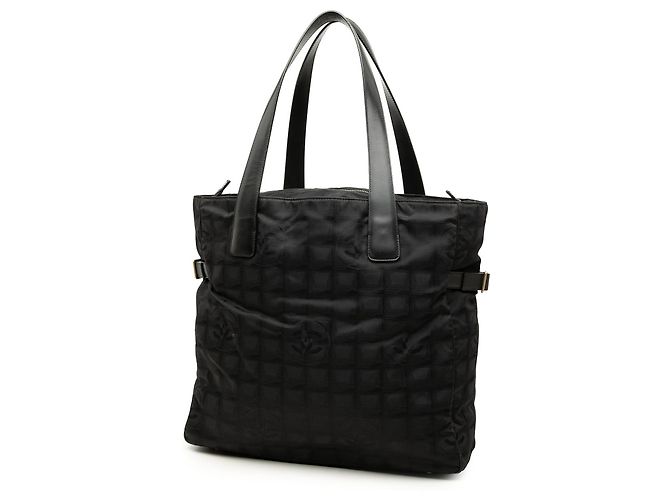 Borsa Tote Chanel New Travel Line in nylon nero - vista 2