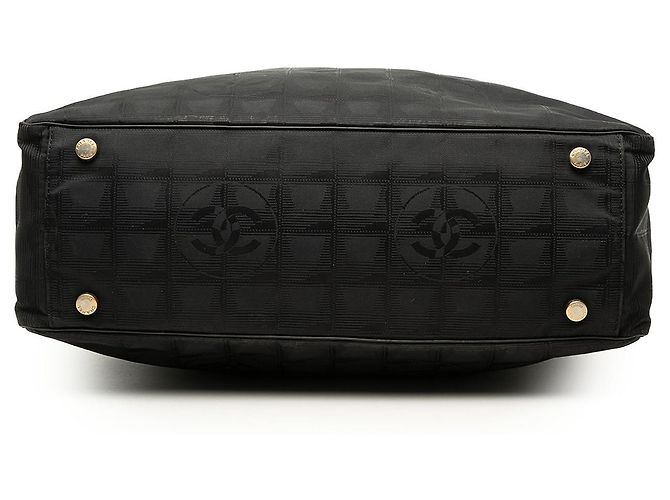 Borsa Tote Chanel New Travel Line in nylon nero - vista 3