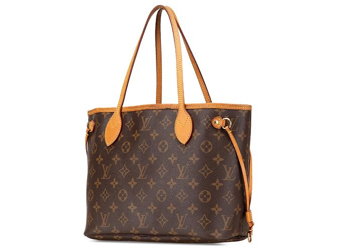 Borsa Tote Louis Vuitton Monogram Neverfull PM Marrone - vista 2