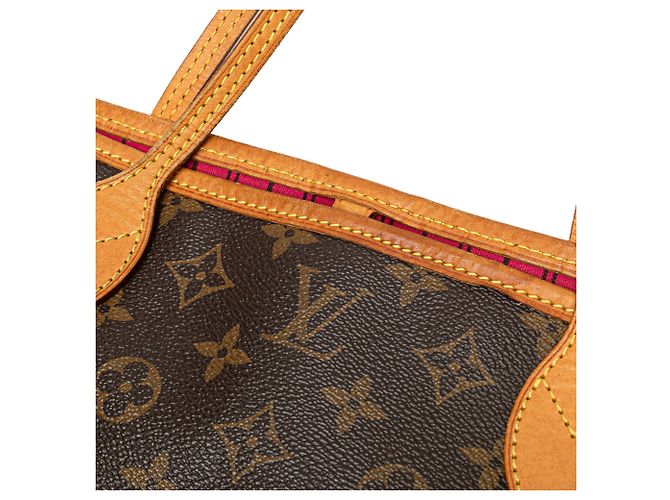 Borsa Tote Louis Vuitton Monogram Neverfull PM Marrone - vista 7