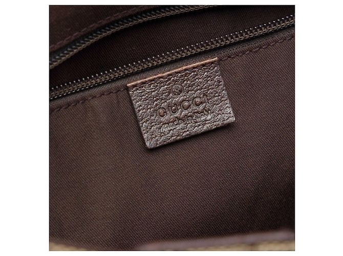 Borsa Tote Gucci GG Canvas Web con doppie tasche, Beige - vista 5