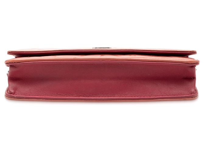 Bolsa Tiracolo Chanel CC Embossed Patent Camellia Wallet On Chain Rosa - vista 3