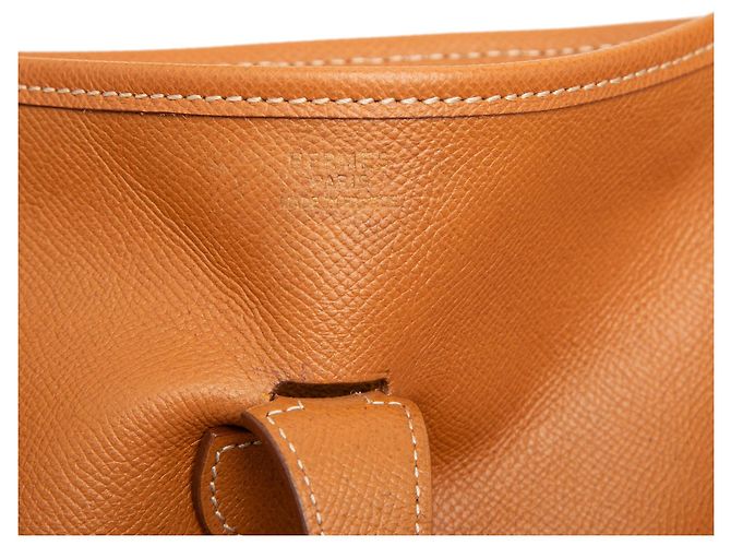 Borsa a tracolla Hermès Evelyne GM Courchevel Marrone - vista 6