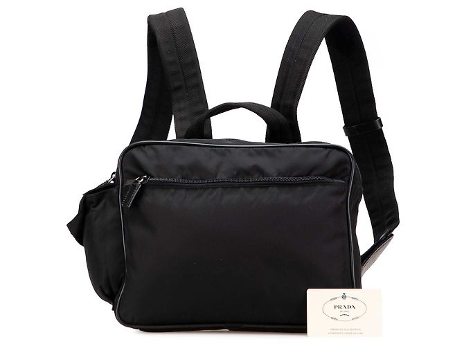 Black Prada Tessuto Backpack - view 14