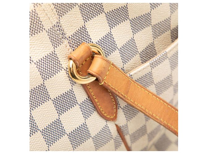 Louis Vuitton Damier Azur Totally MM Tote Bag Weiß - Ansicht 6