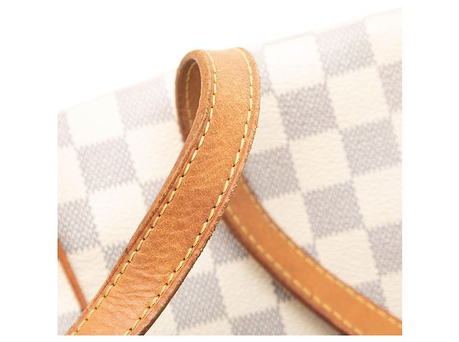 Louis Vuitton Damier Azur Totally MM Tote Bag Weiß - Ansicht 7