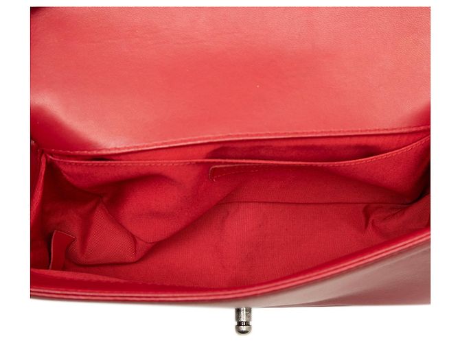Chanel Boy Flap Crossbody Bag Bicolor aus gestepptem Lammleder, Old Medium, Schwarz - Ansicht 4