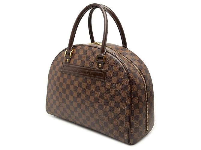Borsa Louis Vuitton Damier Ebene Nolita Marrone - vista 2