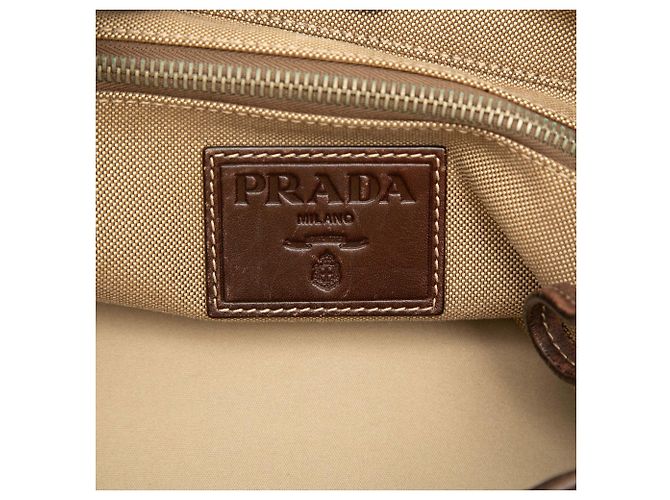 Prada Canvas Canapa Logo Crossbody Beige - Ansicht 5