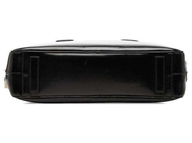 Borsa Business Prada Vernice Nera Nero - vista 3