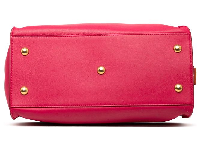 Autre Marque Borsa Satchel Classic Y Small in pelle rosa Saint Laurent - vista 3