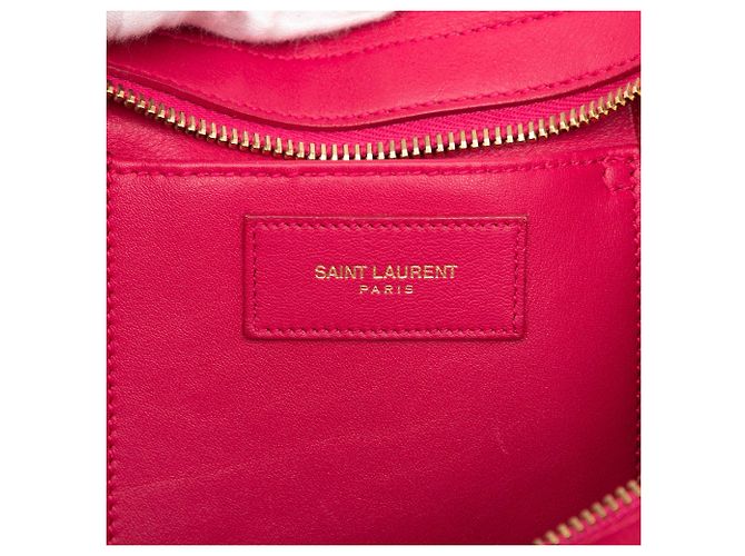 Autre Marque Borsa Satchel Classic Y Small in pelle rosa Saint Laurent - vista 5