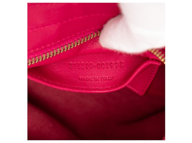 Autre Marque Borsa Satchel Classic Y Small in pelle rosa Saint Laurent - vista 6