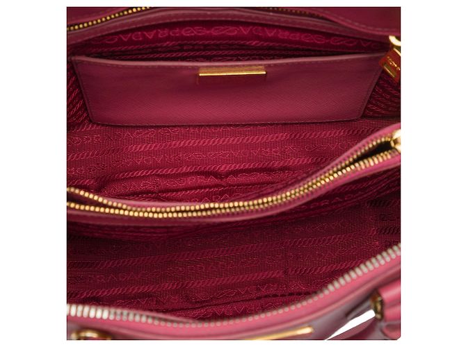 Borsa Prada Medium Saffiano Lux Promenade Rosa - vista 4