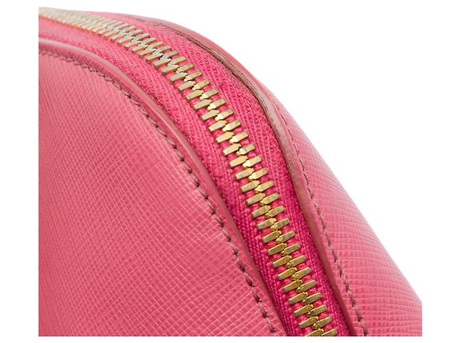 Borsa Prada Medium Saffiano Lux Promenade Rosa - vista 6