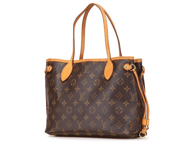 Borsa Tote Louis Vuitton Monogram Neverfull PM Marrone - vista 2
