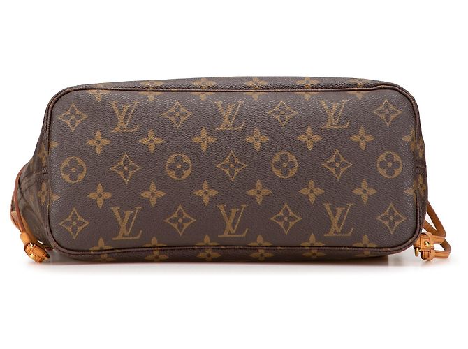 Borsa Tote Louis Vuitton Monogram Neverfull PM Marrone - vista 3