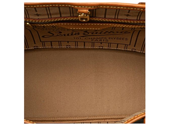 Borsa Tote Louis Vuitton Monogram Neverfull PM Marrone - vista 4