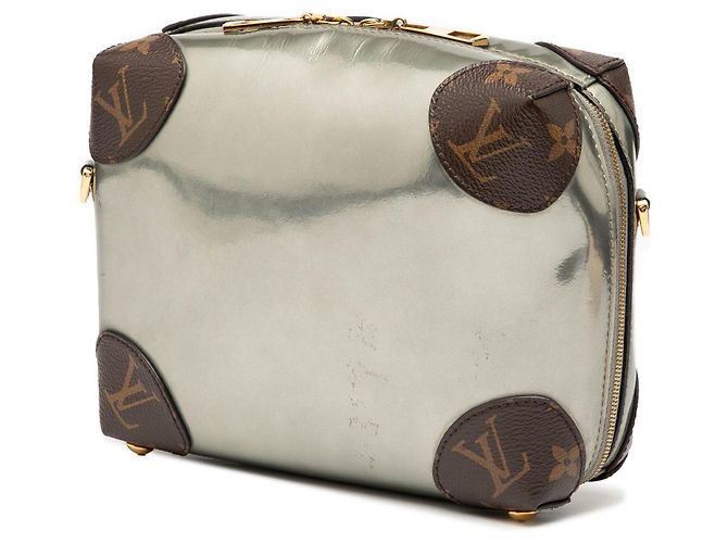 Borsa a tracolla Louis Vuitton Vernis Miroir Venice Silver - vista 2