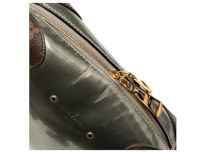 Borsa a tracolla Louis Vuitton Vernis Miroir Venice Silver - vista 8