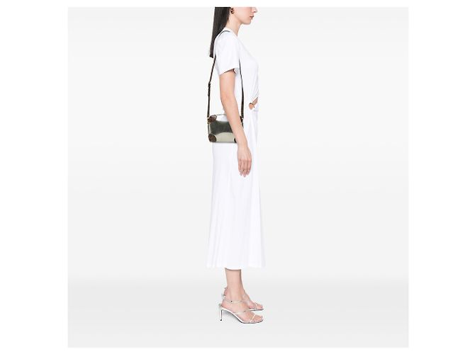 Borsa a tracolla Louis Vuitton Vernis Miroir Venice Silver - vista 9