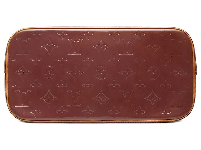 Borsa Tote Louis Vuitton Monogram Vernis Houston Marrone - vista 3