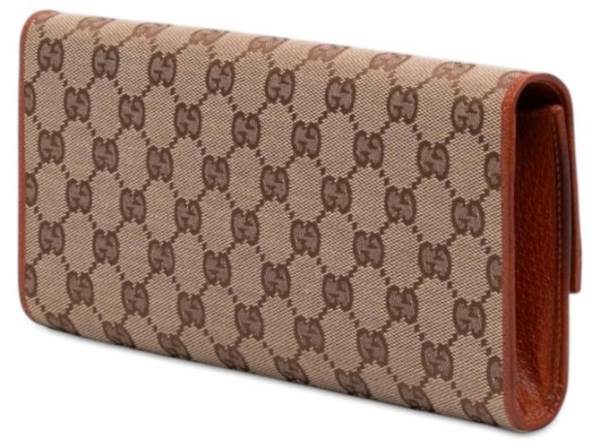 Borsa a tracolla Gucci GG Canvas Bamboo Bar beige - vista 2