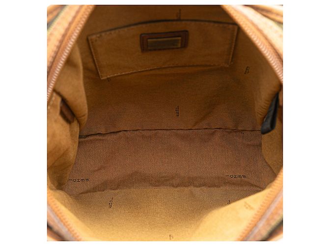 Borsa a tracolla Fendi Zucca Canvas marrone - vista 4