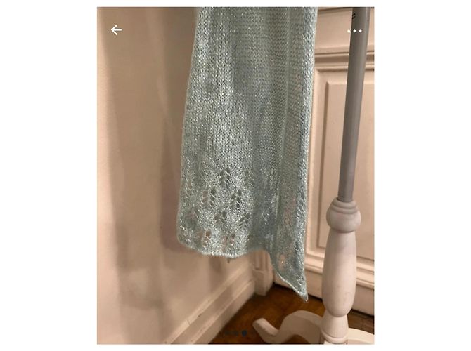 Autre Marque Stola in maglia blu cielo Stella Cadente Blu chiaro - vista 3