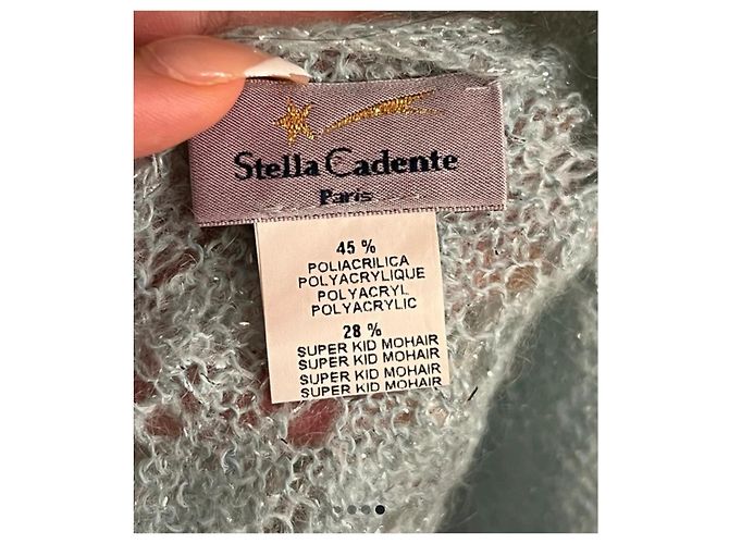Autre Marque Stola in maglia blu cielo Stella Cadente Blu chiaro - vista 4