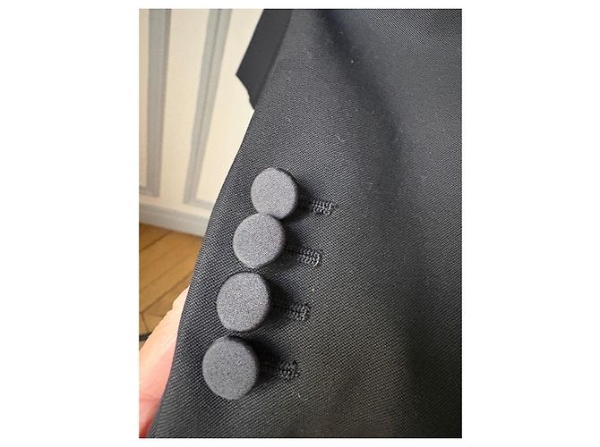 Autre Marque Saint Laurent schwarzer Wollblazer - Ansicht 4