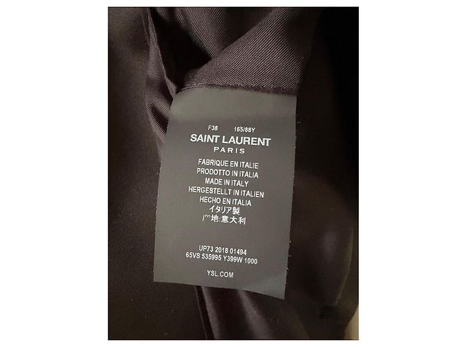 Autre Marque Saint Laurent schwarzer Wollblazer - Ansicht 7