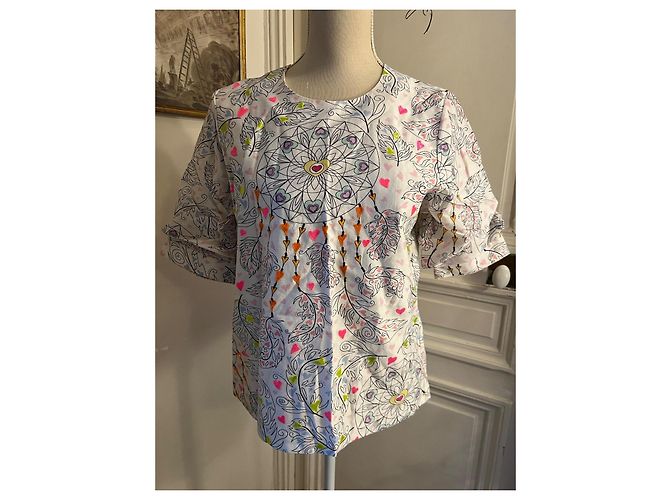 Autre Marque Blusa con estampado de atrapasueños Blanco Multicolor - vista 6