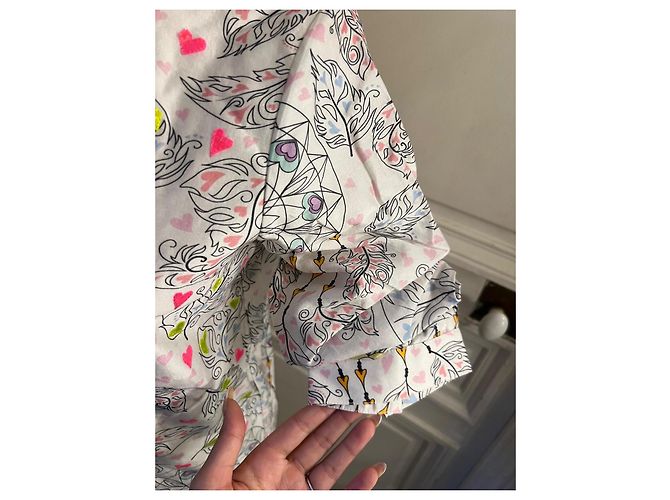 Autre Marque Blusa con estampado de atrapasueños Blanco Multicolor - vista 9