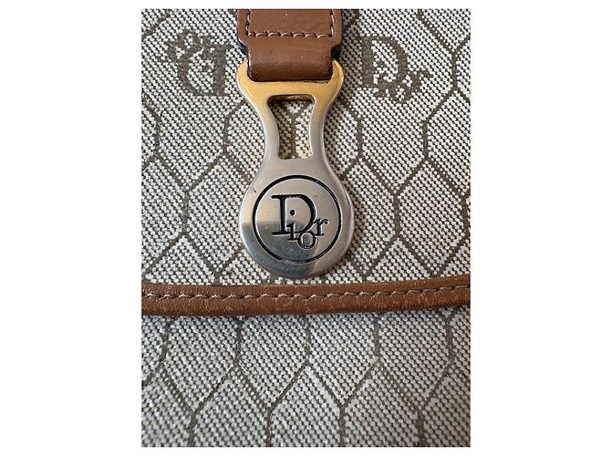 Dior Monogramme Schultertasche aus beschichtetem Canvas und Leder - Ansicht 3