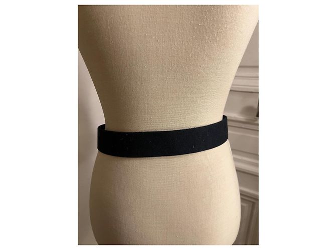 Apc Cinturón de algodón negro - vista 3