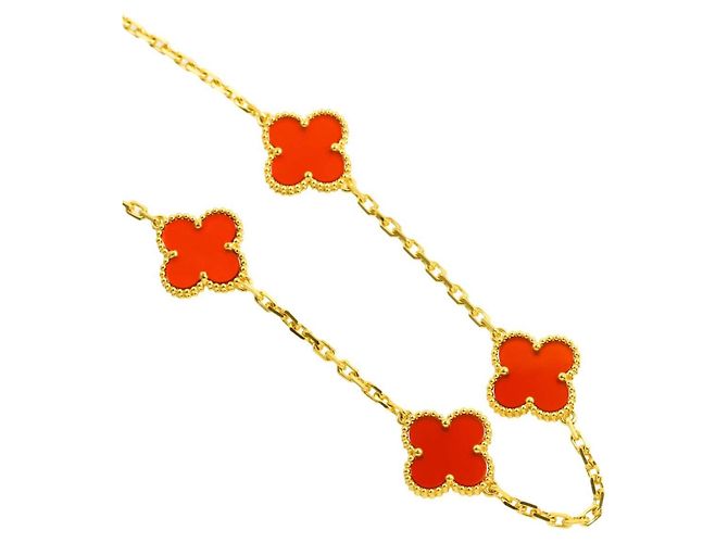 Collana Van Cleef & Arpels VCA Alhambra Corniola - vista 3